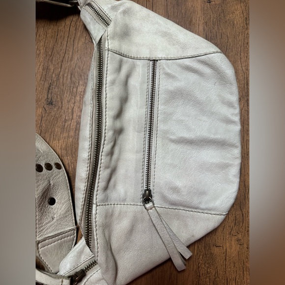 Free People wilder Cream Belt Bag with Decorative Strap - Picture 2 of 9